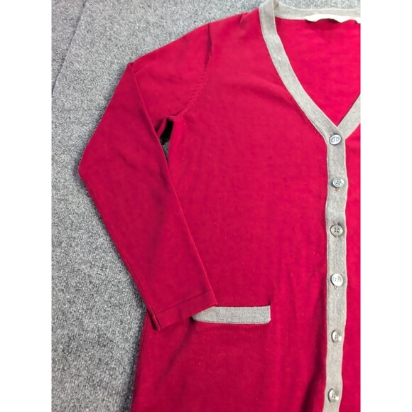 Florida State Seminoles Button Up Sweater Womens Small Red Lady Vessi Preppy - Picture 5 of 9